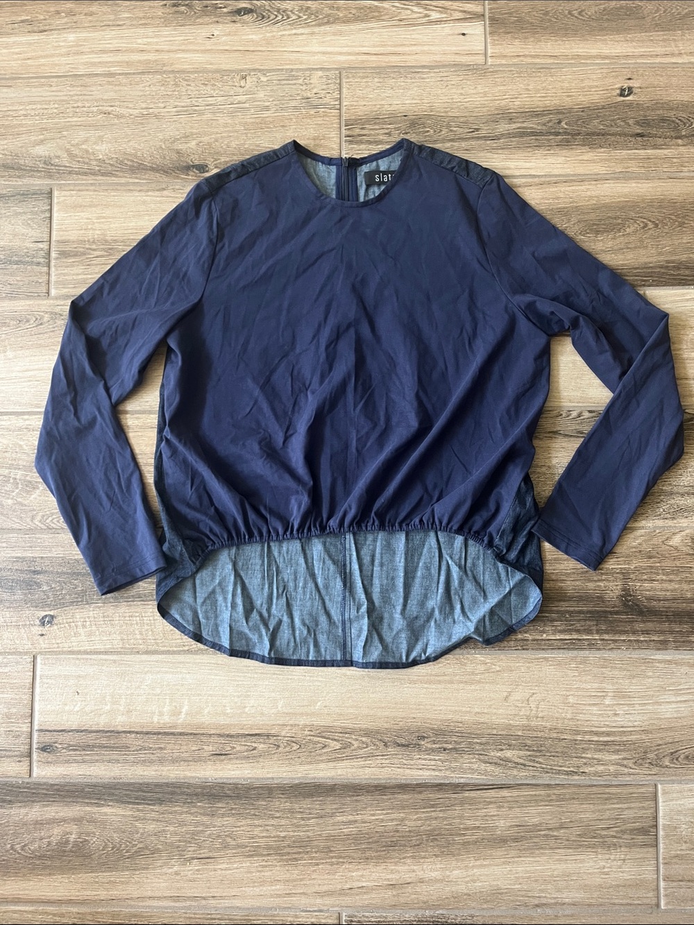 Slate Navy Long-Sleeve  Shirt